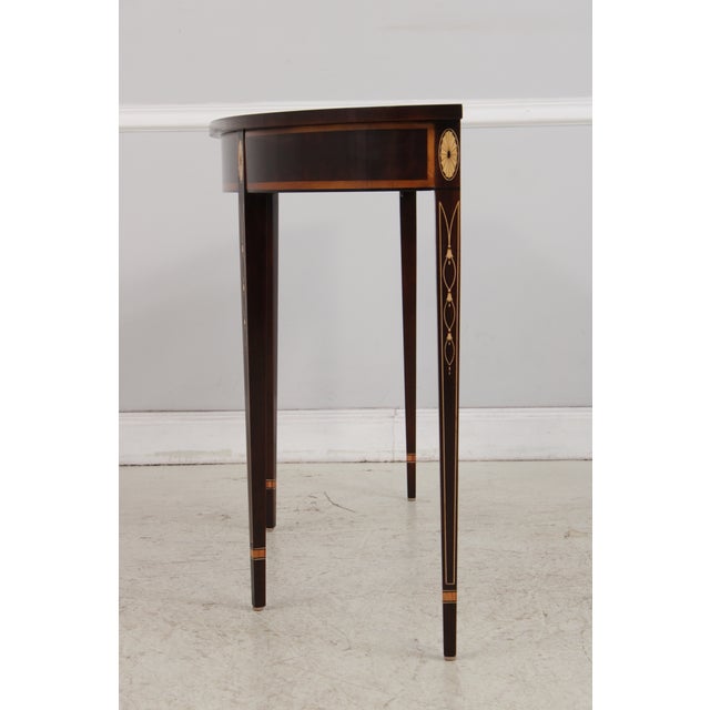 Stickley Stickley Inlaid Mahogany Federal Console Hall Table For Sale - Image 4 of 15