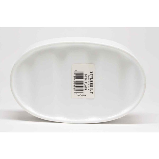 Vintage Oval White Ceramic Soap Dish Chairish