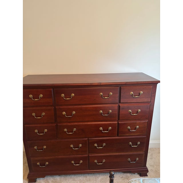 Vintage Pennsylvania House Master Chest Cherry Wood For Sale - Image 6 of 7
