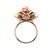 18k Rose Gold Conch Pearl, Ruby & Pink Sapphire Floral Ring, Size 6 For Sale - Image 10 of 12