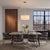 Mid-Century Modern Scallop Pendant Light - Modern Satin Nickel Steel, Drum White Linen Shade, Dimmable, Led Bulb, Ideal for Dining Rooms For Sale - Image 3 of 6