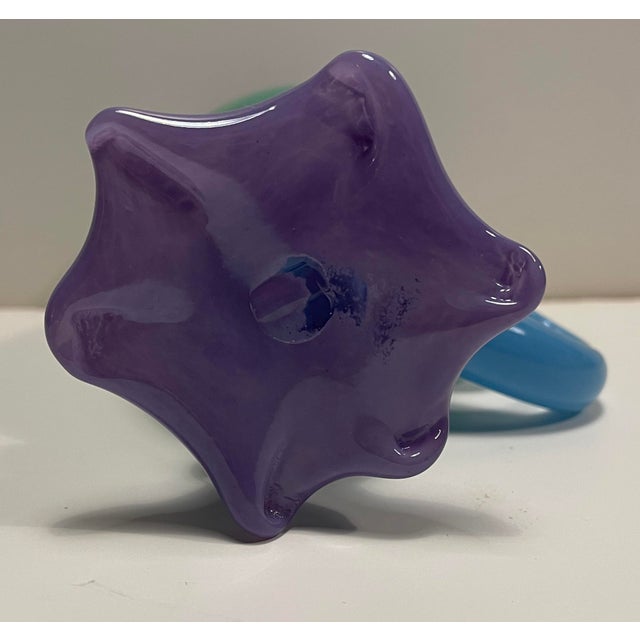 1990s 1990s Art Glass Pitcher by Arien For Sale - Image 5 of 8