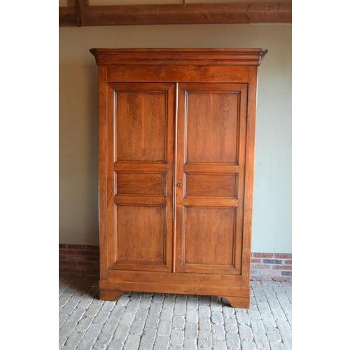 Antique Louis Philippe Cabinet in Oak, 1850 For Sale - Image 10 of 10