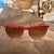 1980s Vintage Red Acetate Oversized Cat-Eyes Sunglasses by Laura Biagiotti For Sale - Image 10 of 12