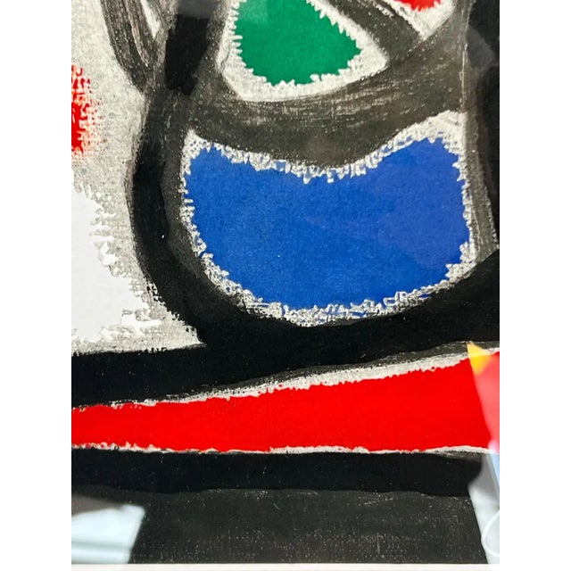 Joan Miro Oiseau Solaire, Oiseau Lunaire 1967 Color Lithograph Hand Signed, Coa 1967 For Sale - Image 10 of 12