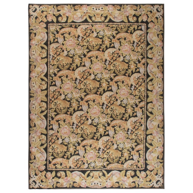 Contemporary Bessarabian Floral Flat Weave Rug by Doris Leslie Blau For Sale
