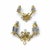 Pair of 1950s Vintage Jules Leleu French Art Deco Brass Wall Sconces For Sale In New York - Image 6 of 9