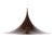 Semi Pendant in Dark Brown by Claus Bonderup and Torsten Thorup for Fog & Mørup, 1968 For Sale