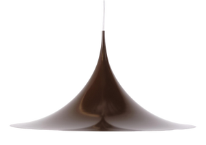 Semi Pendant in Dark Brown by Claus Bonderup and Torsten Thorup for Fog & Mørup, 1968