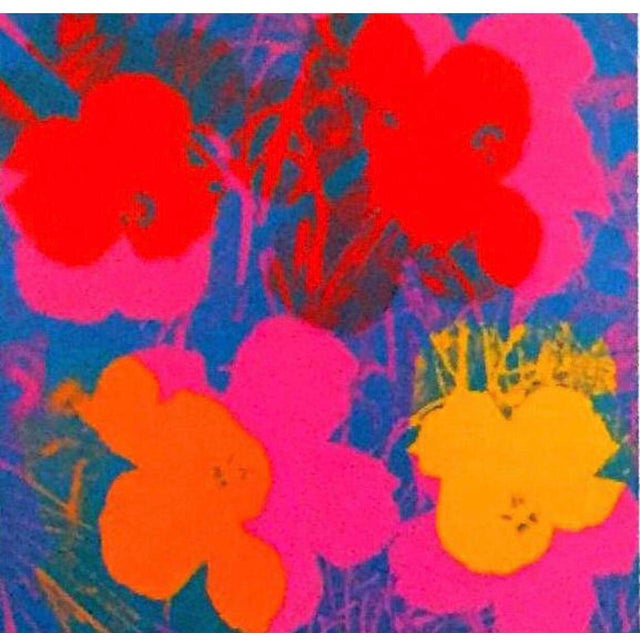 1970s “Flowers" Andy Warhol Pop Art Exhibition Poster Chairish