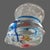 Vintage Murano Fish Inside Bag Blue Ribbon Art Glass Paperweight Trinket Holder Desk Art Original Label For Sale - Image 10 of 11