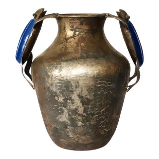 Mid-Century Mexican Silver Plated Pitcher with Frogs decorated by Los Castillo For Sale