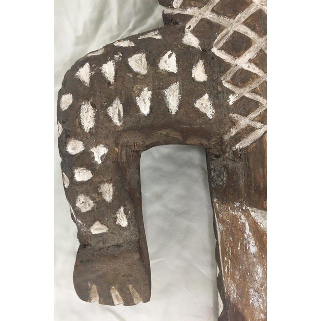 1970s Bobo Nuna/Bwa Crocodile Mask From Burkina Faso - 62" H X 11" W X 9" D For Sale - Image 12 of 15