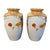 Vintage 1930s Japaneses Hand Painted Floral Lusterware Vases - A Pair For Sale - Image 4 of 5