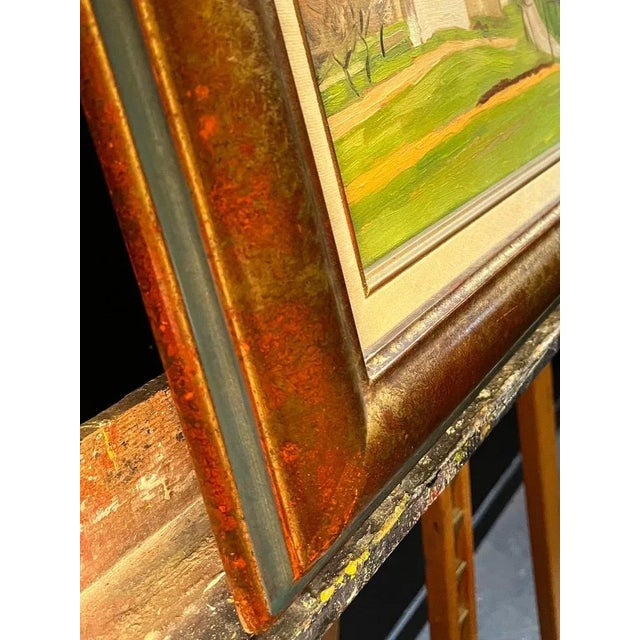 Jean Ferdinand Chomel, Salla Biellese, General View, 1947, Oil on Wood For Sale - Image 11 of 15