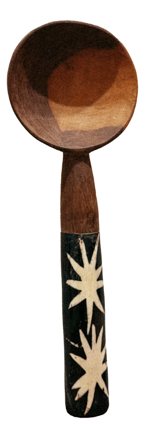 Decorative Wooden Spoon with Inlays, 1980s