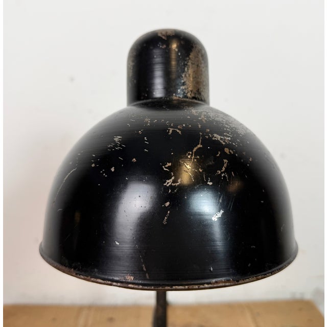 Bauhaus Industrial Black Table Lamp, 1930s For Sale - Image 16 of 18