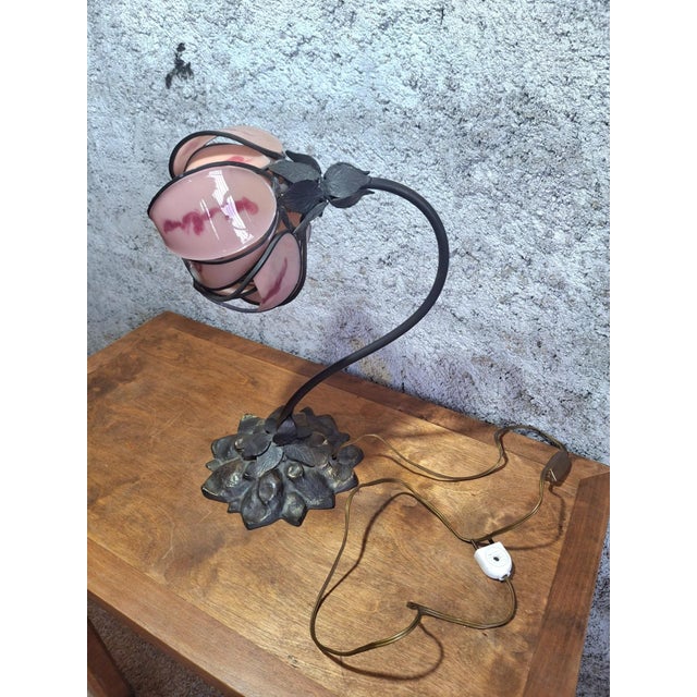 20th Century Art Nouveau Desk Lamp by Cara Merot, 1890s For Sale - Image 10 of 11