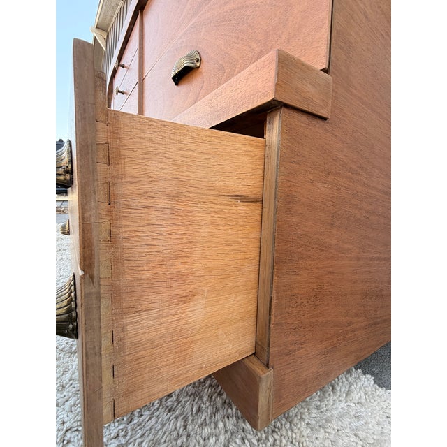 Brown Vintage 1970’s (Bassett) Mid-Century Style Dresser For Sale - Image 8 of 10