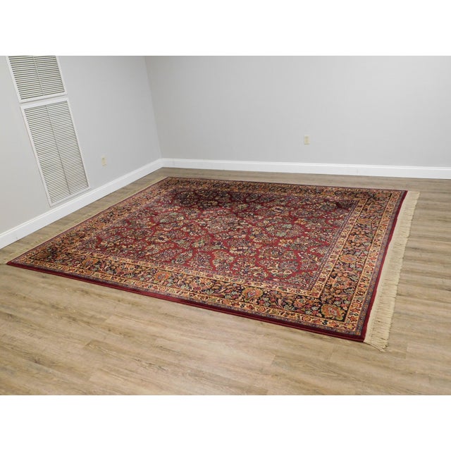 Karastan Red Sarouk 8.8 x 10.6 Room Size Rug Chairish