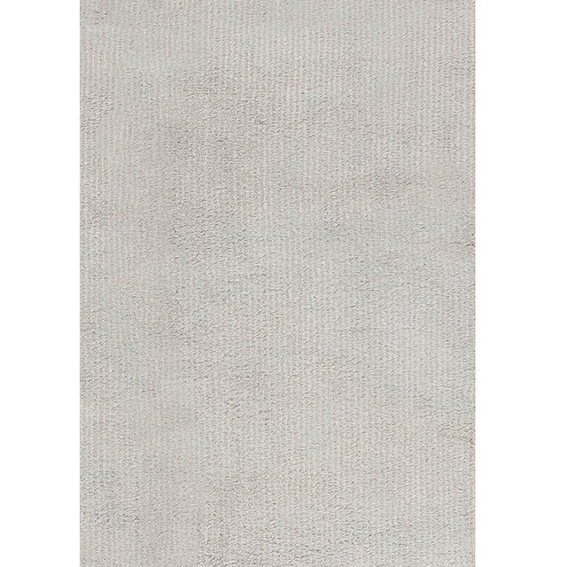 Early 21st Century Contemporary Striped Beige Handmade Wool and Silk Rug by Doris Leslie Blau For Sale - Image 5 of 7