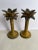 Palm Tree Candle Stick Holders a Pair For Sale - Image 4 of 7