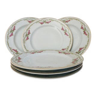 Vintage Austria B&S China Luncheon Plates- Set of 6 For Sale