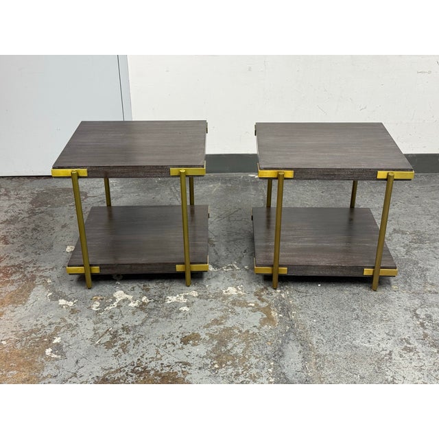 Design Plus Gallery presents the Pair of Zara Side Tables by Theodore Alexander for TA Studio. This contemporary pair...
