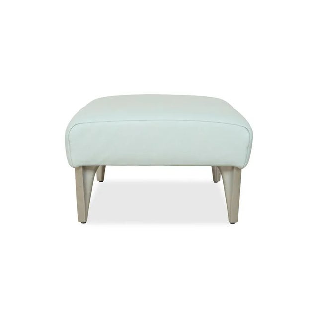 Model 1600 Ottoman in Light Blue Leather from Rolf Benz For Sale - Image 6 of 10