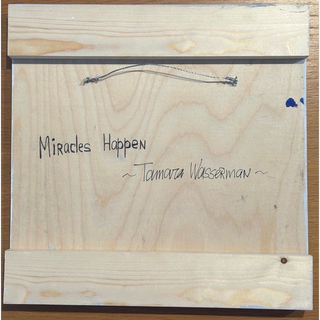 Figurative Magical Realist Colorful Acrylic and Oil Painting on Wood by Tamara Wasserman For Sale - Image 3 of 3