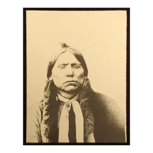 Ward Churchill "Quanah" Hand Signed Ltd Ed Art Serigraph 1982