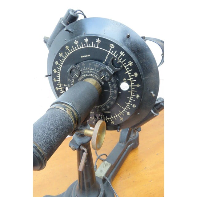 Universal Ophthalmometer Patented 1911 Brass Cast Iron Medical Optical For Sale - Image 4 of 13