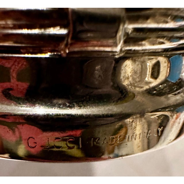 Vintage Gucci Silver Plate Wine Stopper in Original Box For Sale - Image 12 of 12