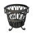 Vintage Iron Knot Firewood Basket For Sale In Los Angeles - Image 6 of 6