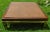 Metal Large Vintage Mid Century Mastercraft Solid Brass & Leather Top Square Coffee Table For Sale - Image 7 of 13