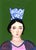 2020s Alice in Wonderland With Money Crown, Contemporary Oil Portrait, Signed For Sale - Image 5 of 6