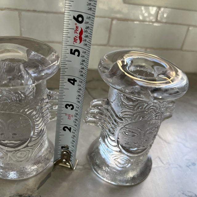 Collection of 5 Vintage Bertil Vallien Kosta Glass Angel Candle Holders Sweden 70s For Sale - Image 12 of 12