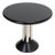 Black Side Table with Chrome Base, 1970s For Sale