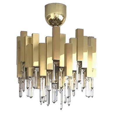 Large Chandelier from Lumica, 1970s For Sale