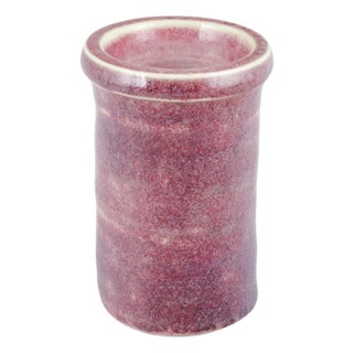 Pink-Purple Test Glazed Ceramic Vase from Gustavsberg Studio For Sale