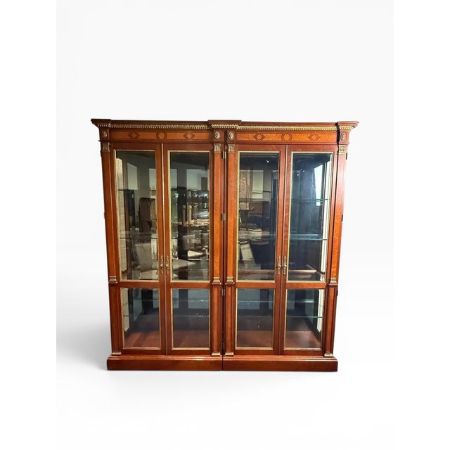 1990s 1990s Matched Pair of John Widdicomb Neoclassical Vitrines For Sale - Image 5 of 17