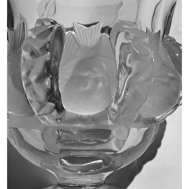 Vintage Lalique Crystal Songbird Vase For Sale In Atlanta - Image 6 of 7