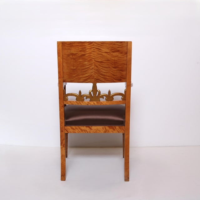 Early 19th Century Pair of Neoclassical Armchairs For Sale - Image 10 of 10