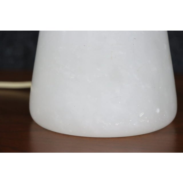 Mid Century marble lamp with shade