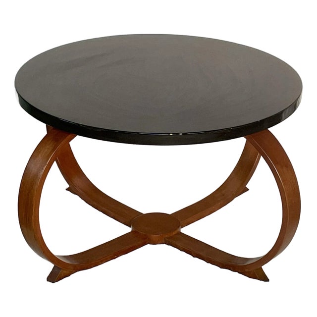 Thonet Attributed 1930s Art Deco Bent Wood Coffee Table For Sale