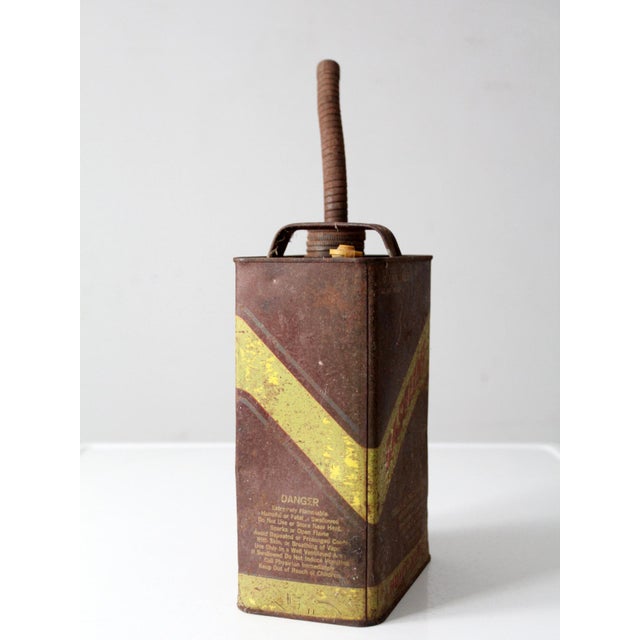 Vintage Huffy One Gallon Metal Gas Can For Sale - Image 4 of 9