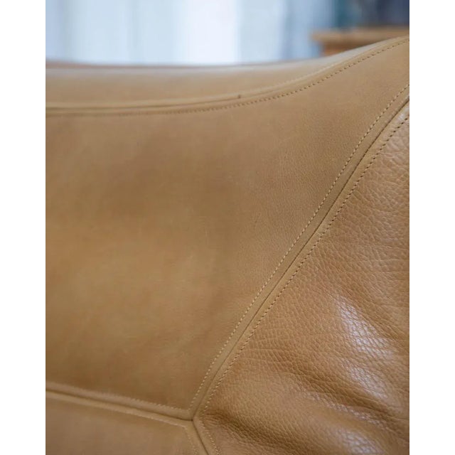 Animal Skin Late 20th Century Pair of Leather Swiss Lounge Chairs For Sale - Image 7 of 14