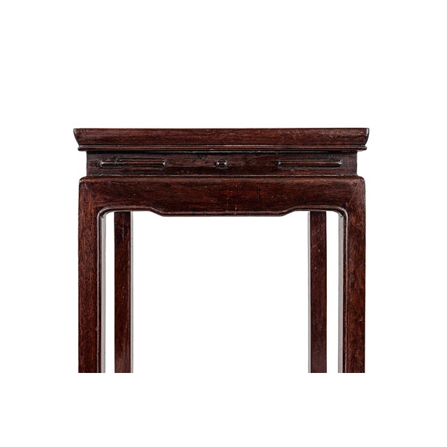 Wood Antique Chinese Rosewood Nesting Tables With Traditional Horse Hoof Feet For Sale - Image 7 of 14