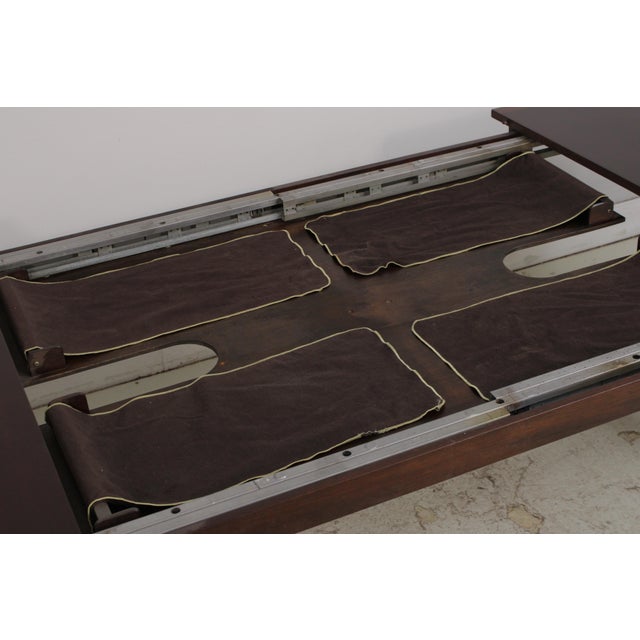 Stickley Banded Top Mahogany Dining Room Table For Sale - Image 12 of 17