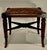 Antique English Hardwood Footstool, Aesthetic Movement Embossed Leather Circa 1880 For Sale - Image 4 of 13